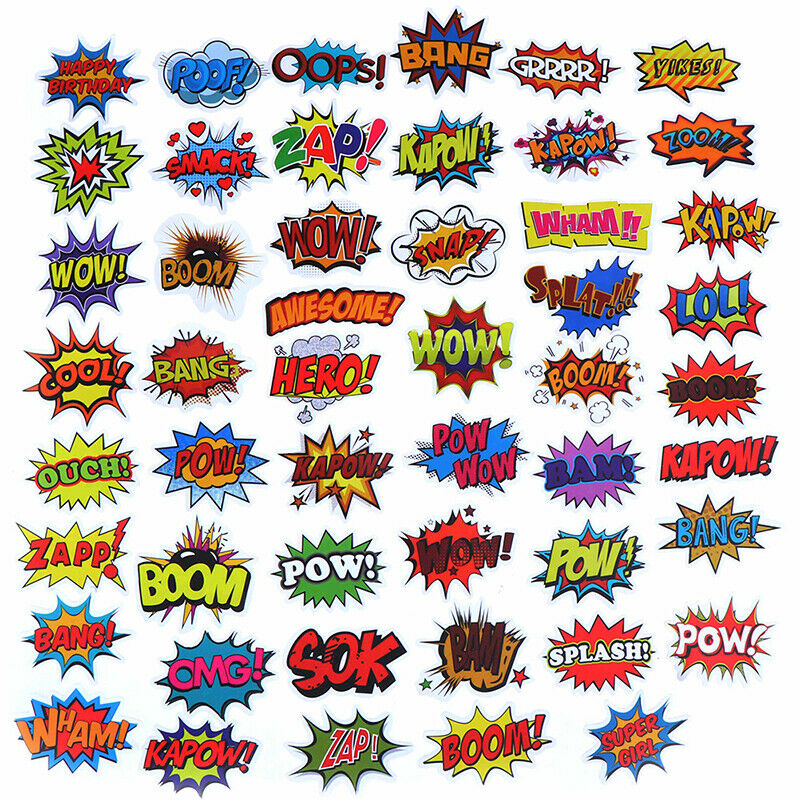 50Pcs Stickers DIY Skateboard Suitcase Laptop Guitar Bicycle Car Stickers Y Kt
