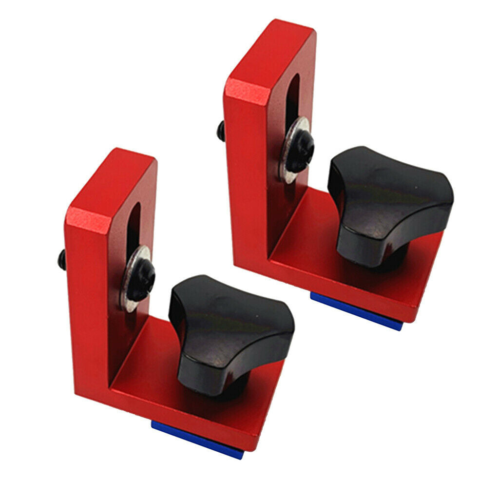 2 Pieces Miter Track Stop for T-Slot T-Tracks DIY Woodworking Tools