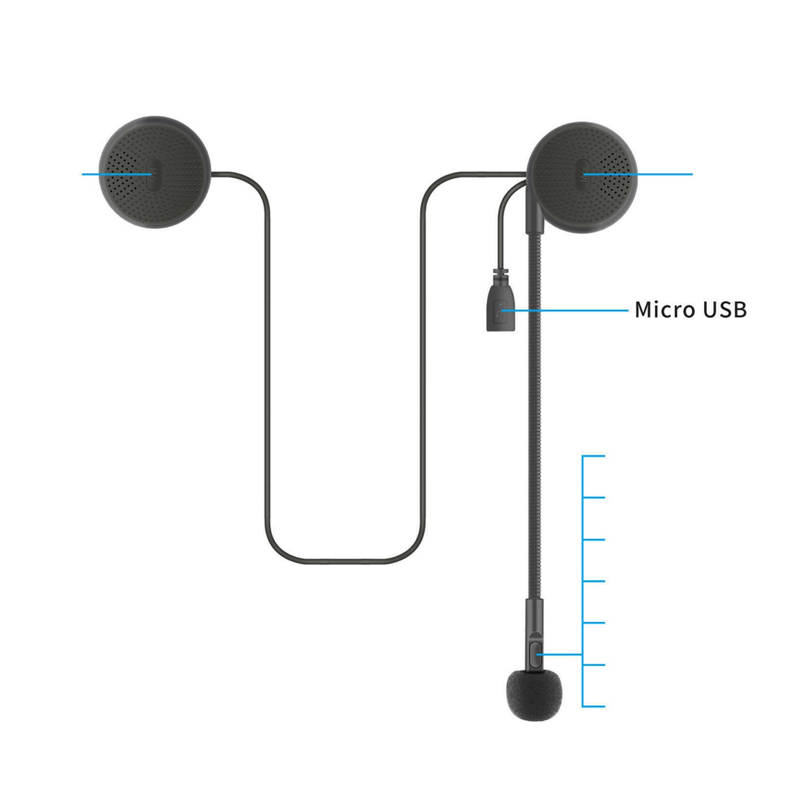Moto Bluetooth Wireless Helmets Headset Speaker for Driving Sports Climbing