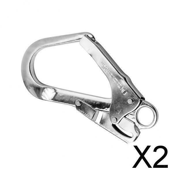 2X Heavy Duty Climbing Fall Protection Safety Lanyard Harness Lock Snap Hook