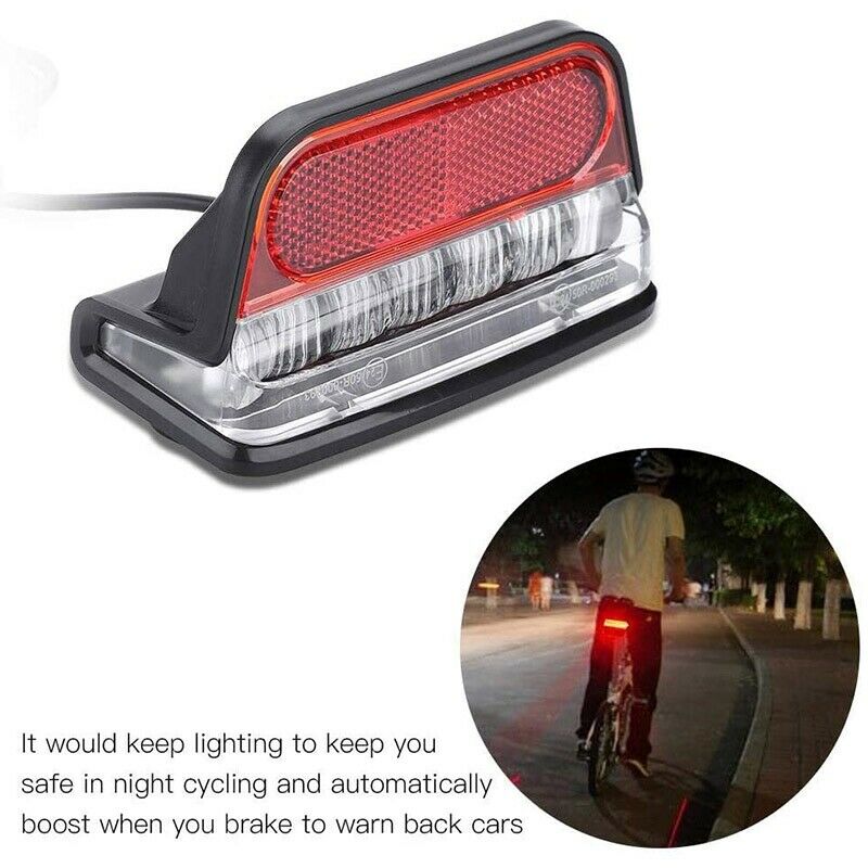 Electric Bike Light for Ebike Taillight DC 6V 12V 24V 36V 48V 60V Bicycle E-K3K1