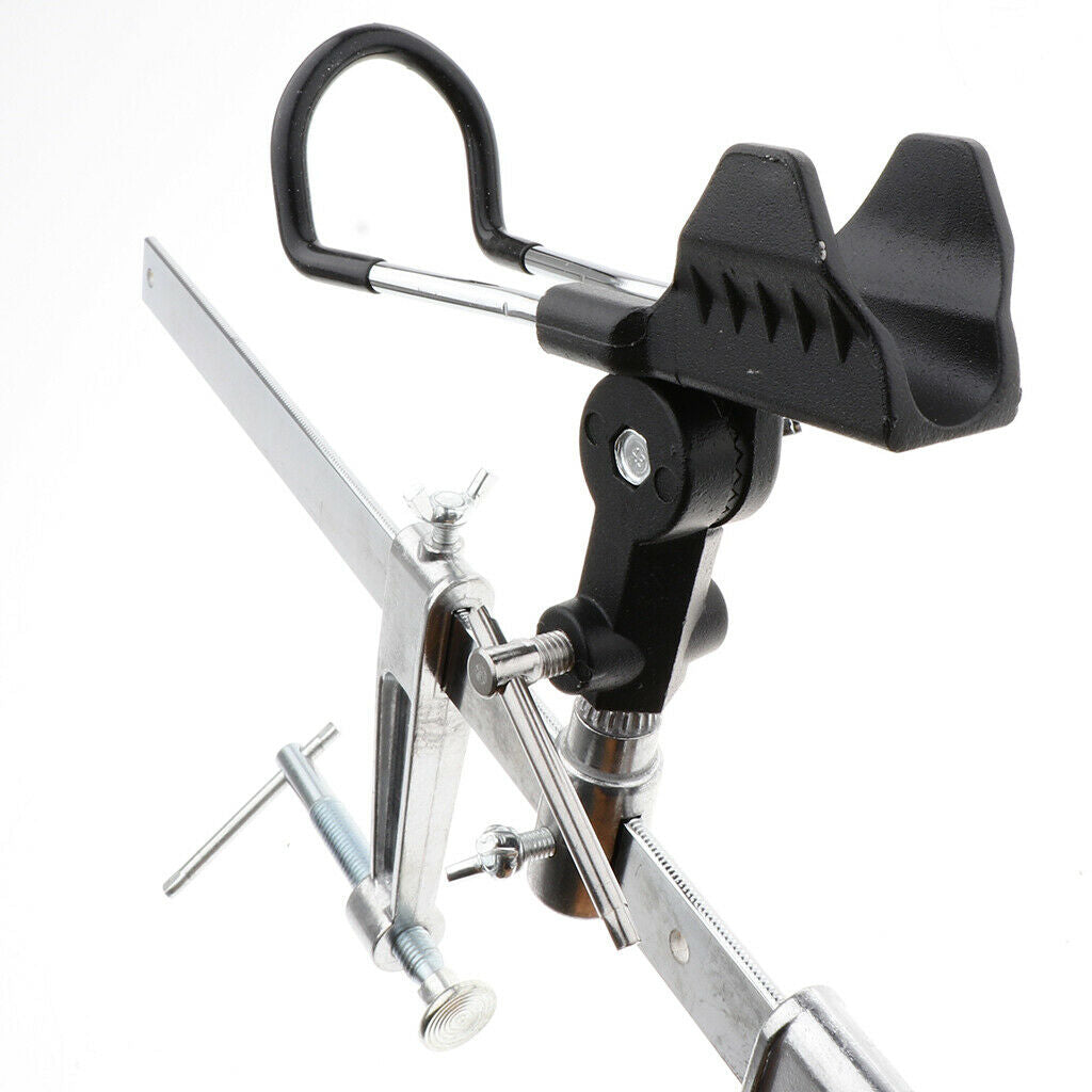 Adjustable Clamp on Fishing Rod Holder Rack Pole Bracket Fishing Tackle L