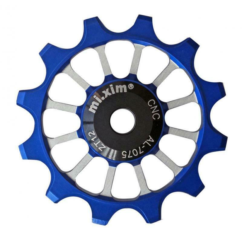 12T Bike Bearing Jockey Wheel Rear Derailleur Pulley Ceramic Bearing Blue