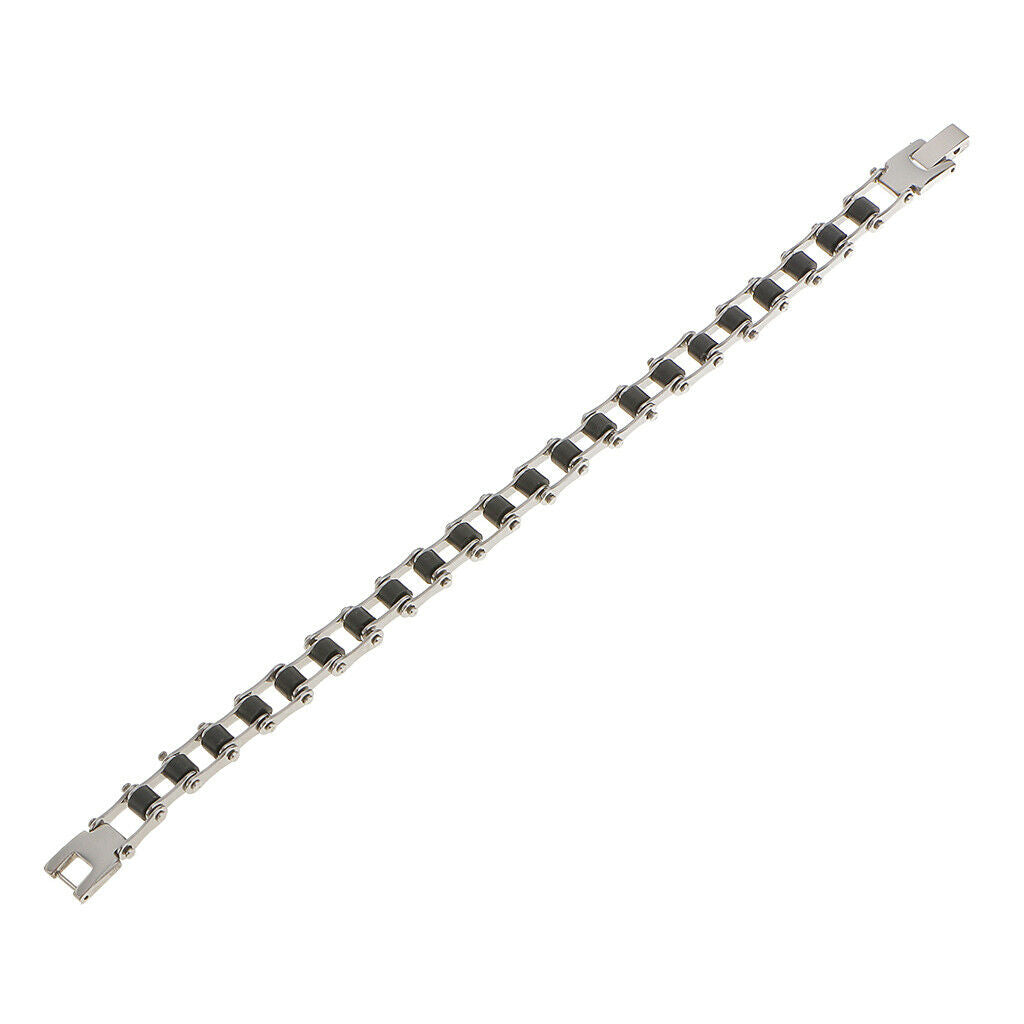 Bike  Chain Style Stainless Steel Mens Bracelet