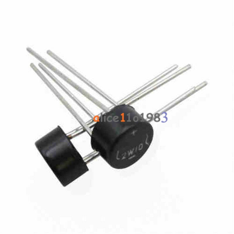 5PCS 2W10 2A Bridge Diode Rectifier NEW
