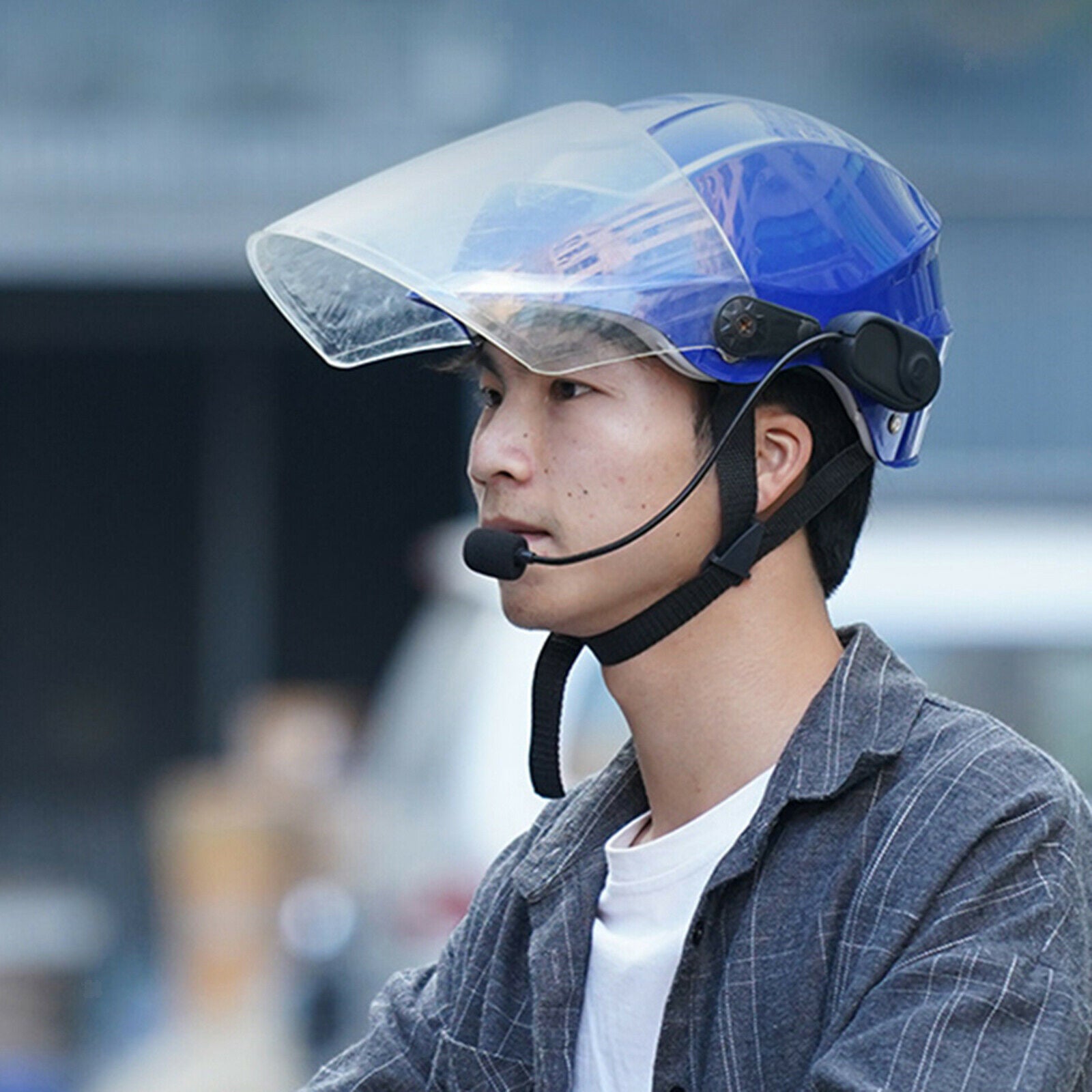 Motorbike Motorcycle Helmet Bluetooth Headset High Sound Quality System