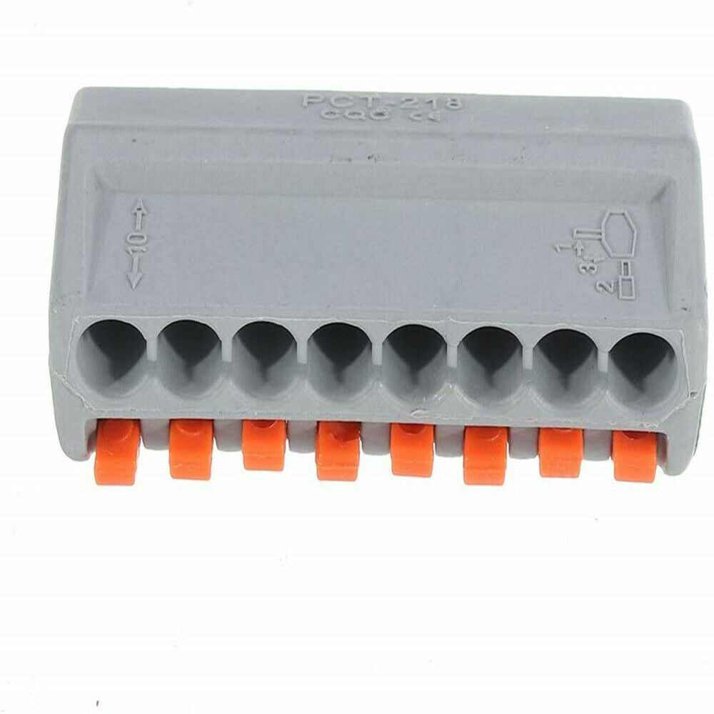 222-418 Lever-Nut,Wire Connectors,Compact Connectors 8 Conductor PCT-218