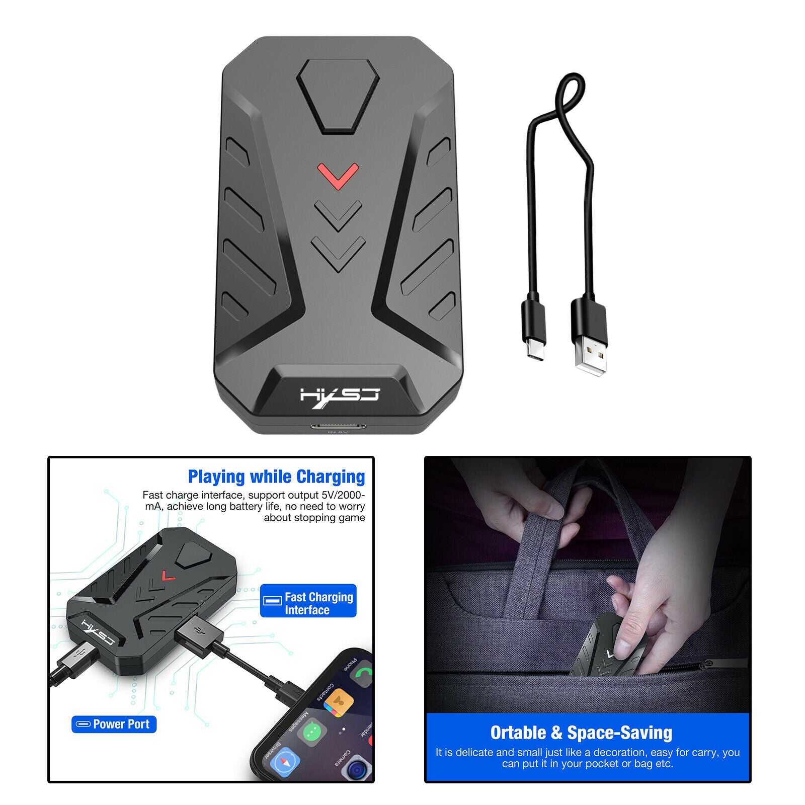 Keyboard Mouse Converter No Lagging for Android System with 3 USB Ports