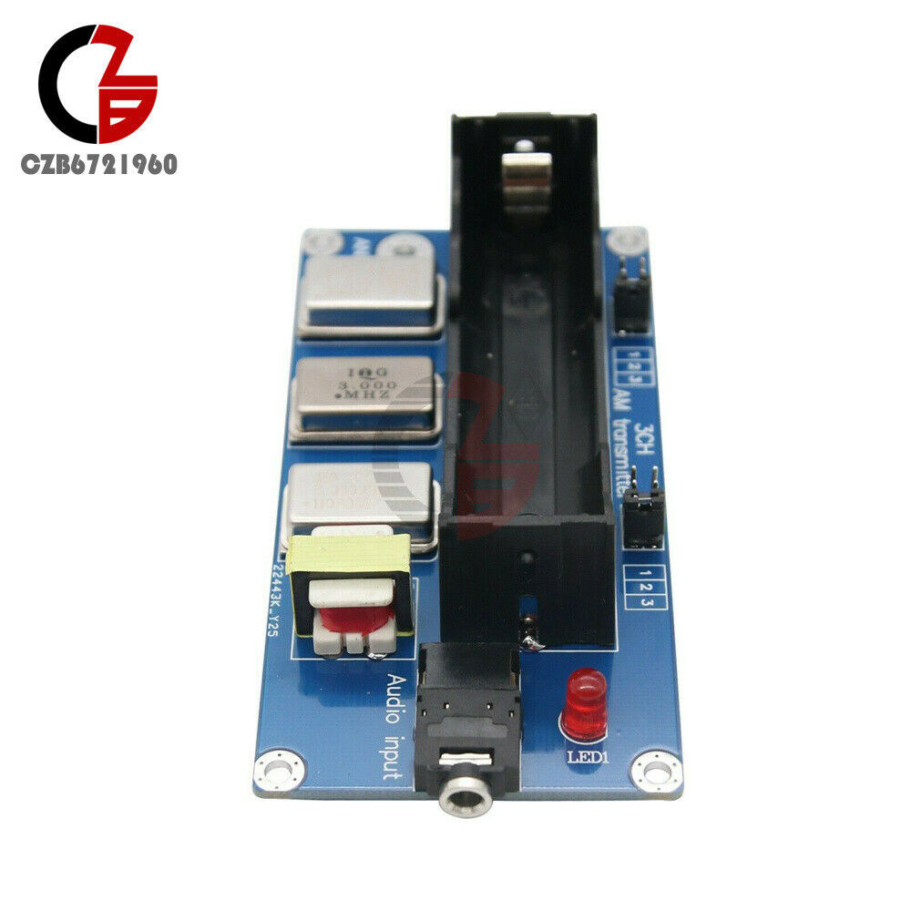 3-Channel AM Transmitter 1MHZ 3MHZ 5MHZ Finished board + Antenna + Cable New
