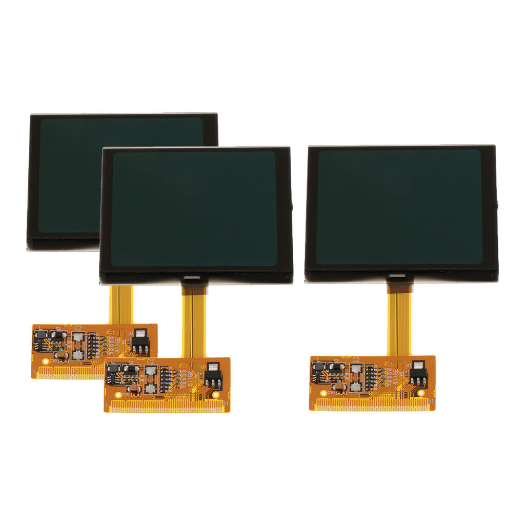 3 Pieces Repair Auto Car LCD Display Screens Instrument Cluster for Audi