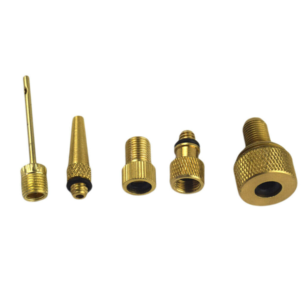 Mountain Bike Bicycle Pump Converter Presta to Schrader Valve Adapter Set
