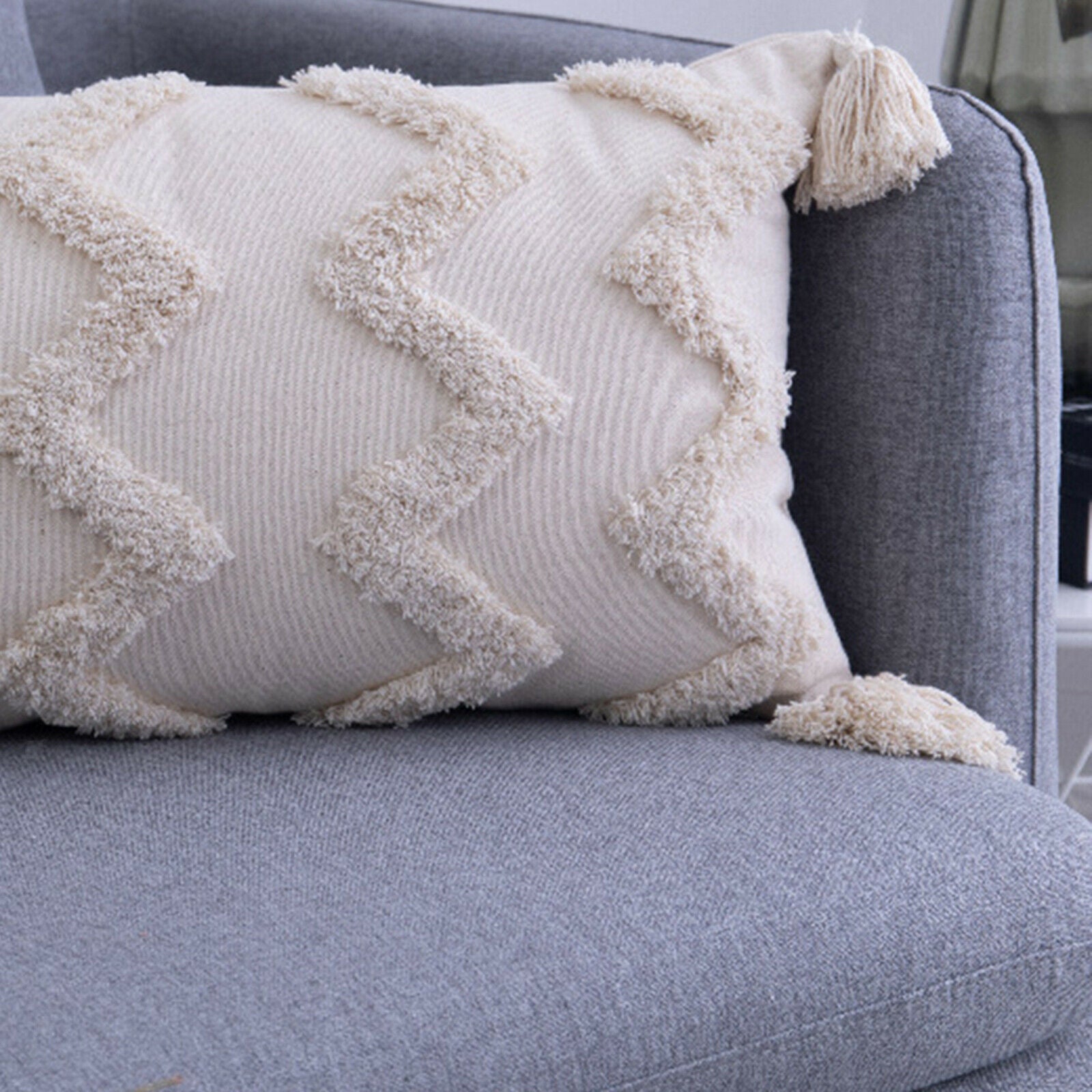 2pcs Throw Pillow Covers Cotton Pillow Case Cushion Covers 45x45cm 30x50cm