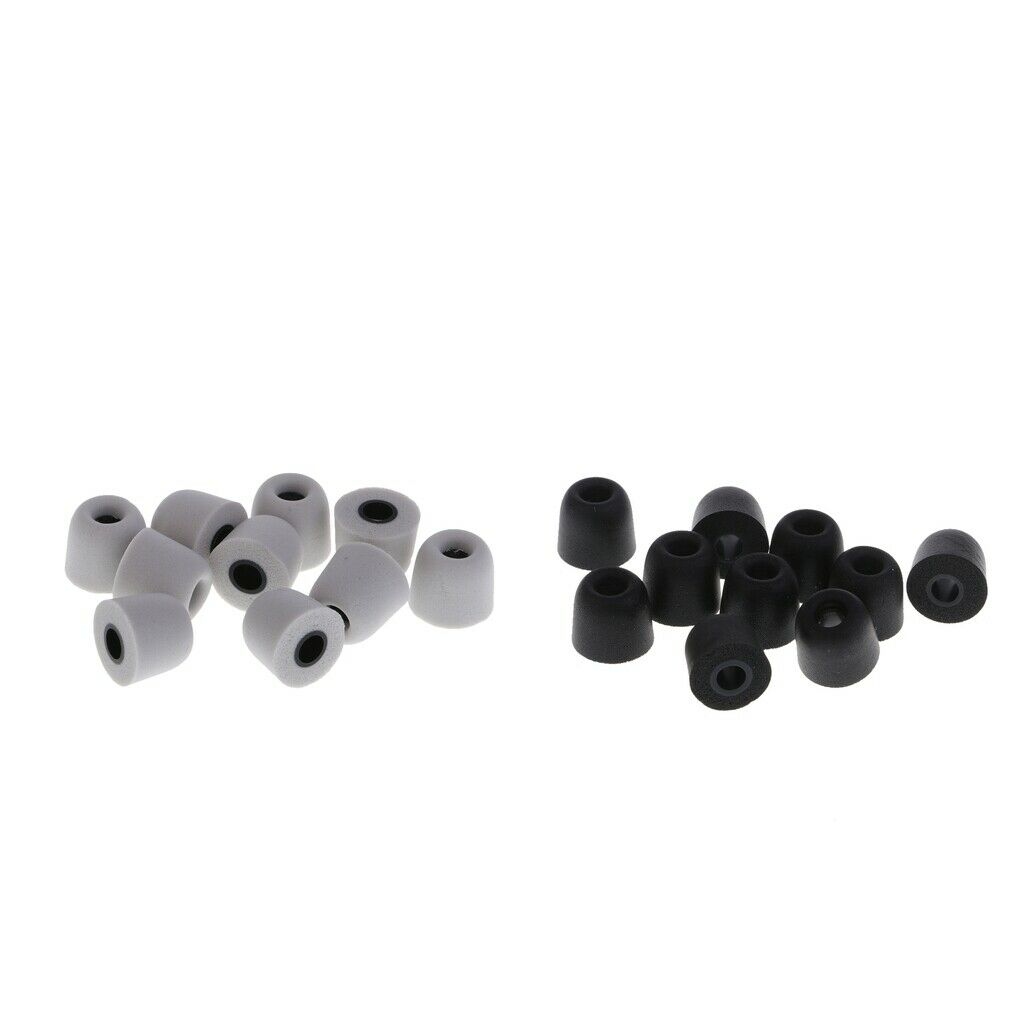 20 Pieces Earbud Memory Foam Eartips Earplug Tips For InEar Headphone 4.5 mm