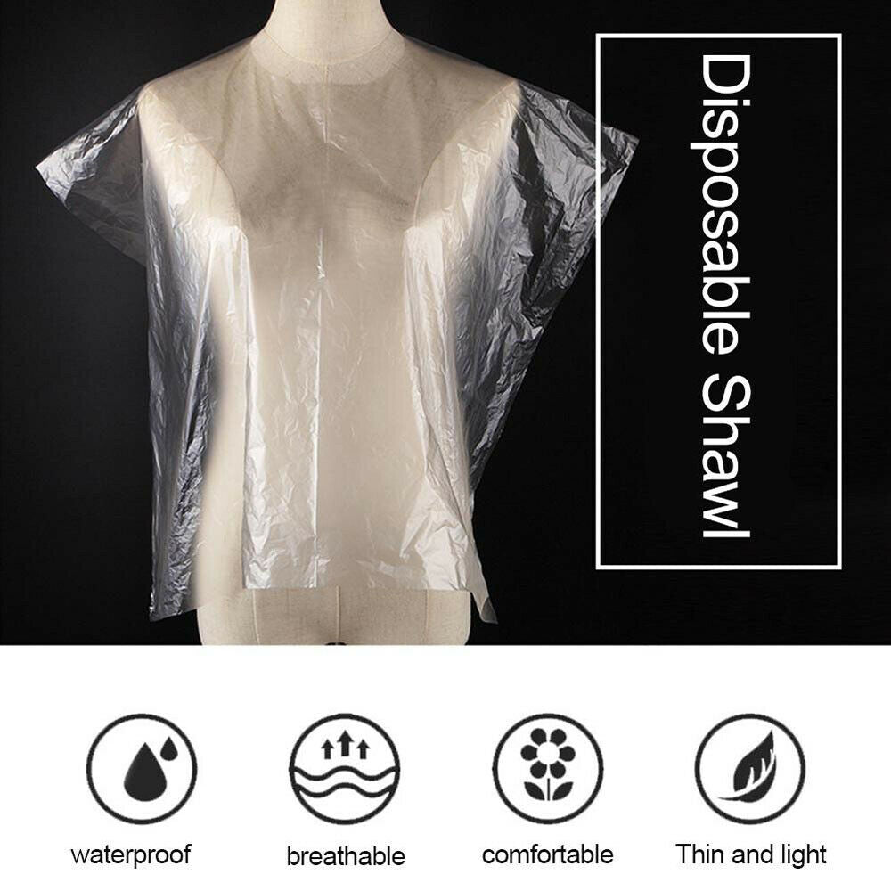 Professional Disposable Hairdressing Apron Waterproof Hair Cutting CapeX200