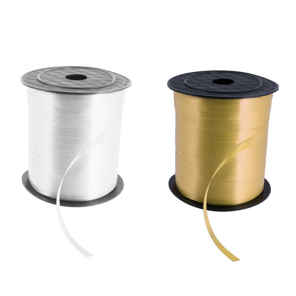 2 Rolls of 225m Balloon Curling Ribbon DIY Craft Wedding Party Decoration