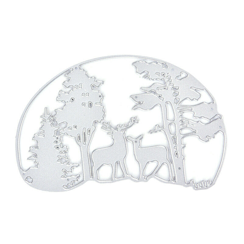1pc Christmas Tree Deer Frame Metal Cutting Dies Stencils Cut for DIY Pap.l8