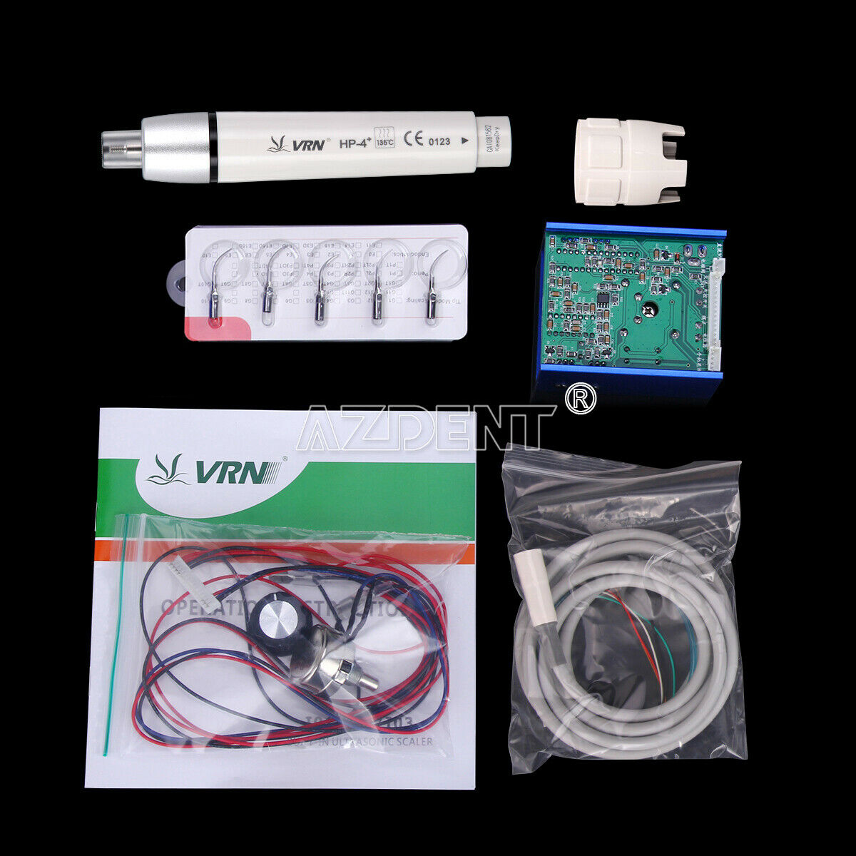 Dental Ultrasonic Scaler Built In VRN I03 Fiber Optic Handpiece Scaling & Perio