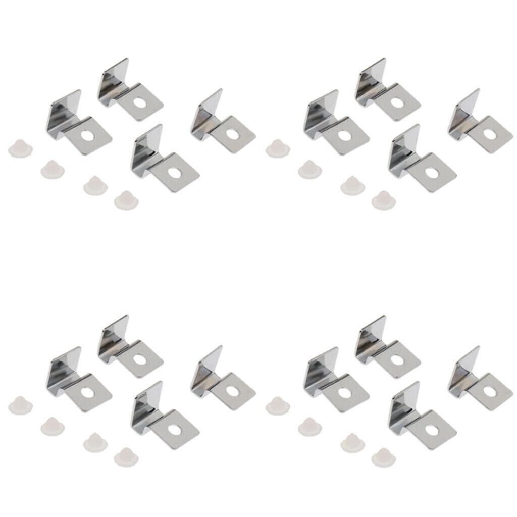 8x Durable Clips Clamp Lid Glass Cover Support Brackets for Aquarium Tank 5mm