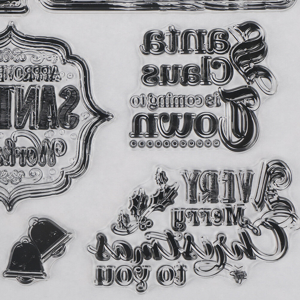 Christmas Santa Transparent Silicone Clear Stamp Scrapbook Embossing Album.l8