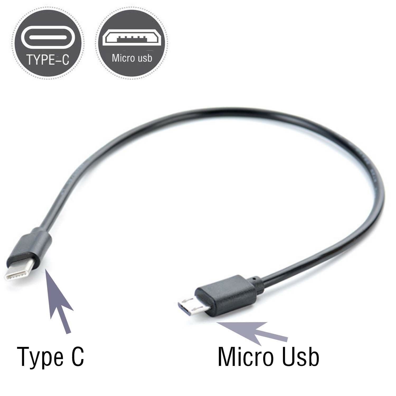 Micro USB  to Type C (USB-C)  Male Sync Charge OTG CHARGER Cable Adapter tt
