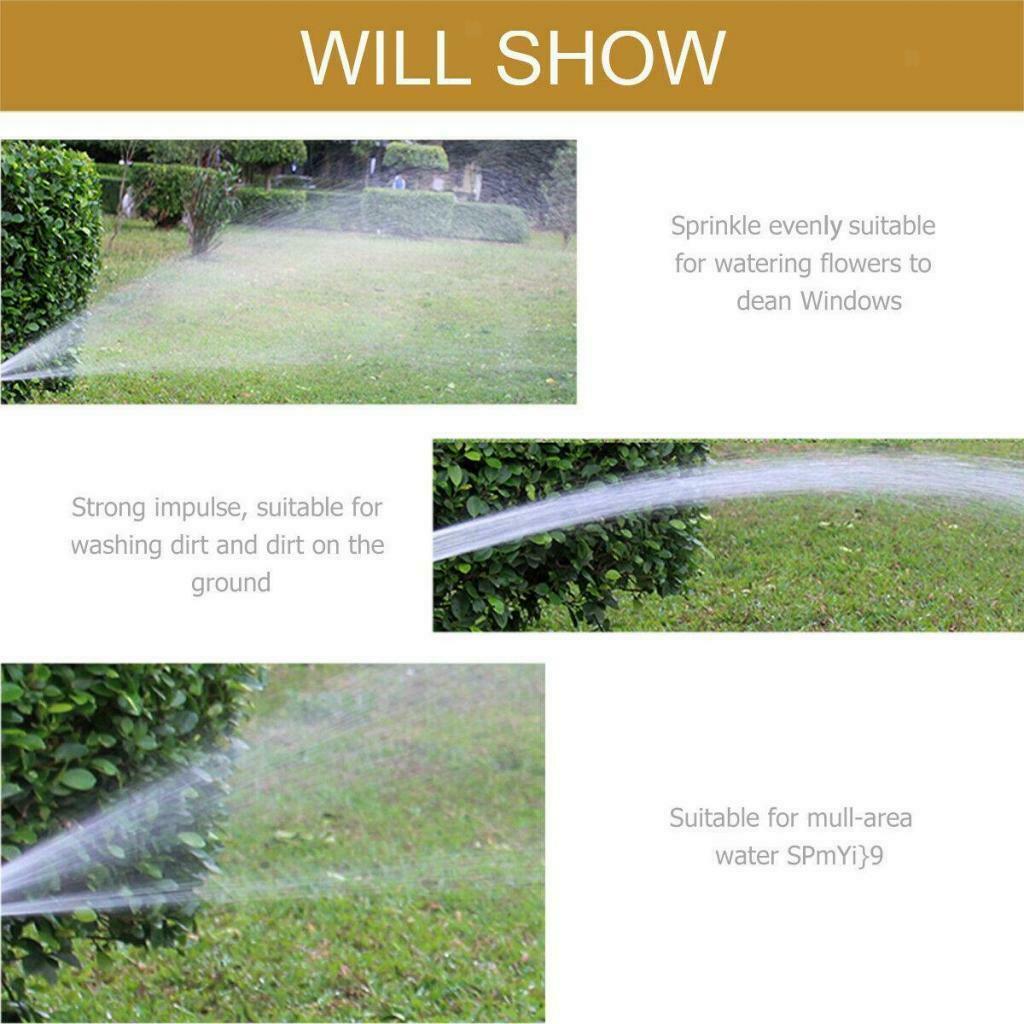 Durable Water Hose Spray Nozzle Water Pressure Sprayer Durable Zinc Alloy