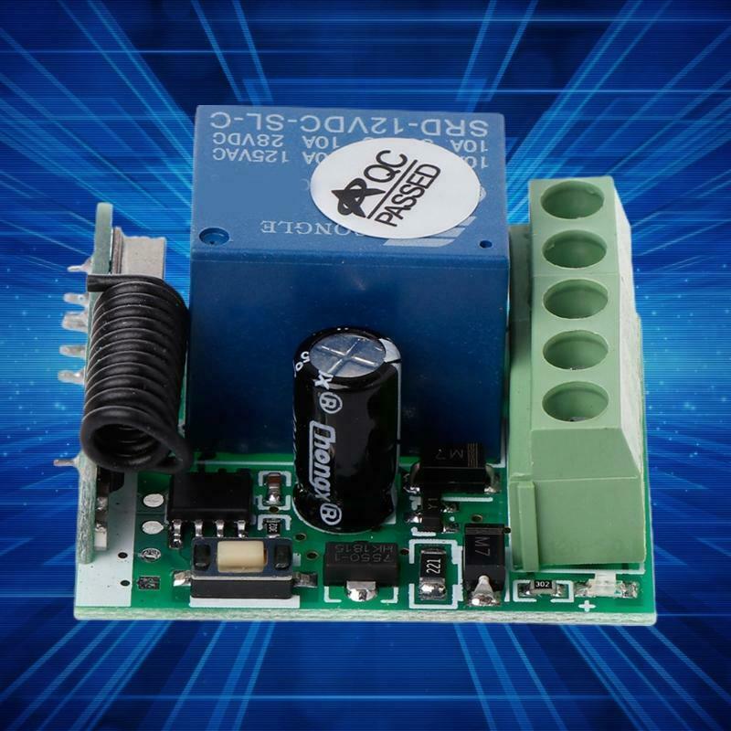 433Mhz Wireless Remote Control DC 12V1CH relay Receiver Module For learning code