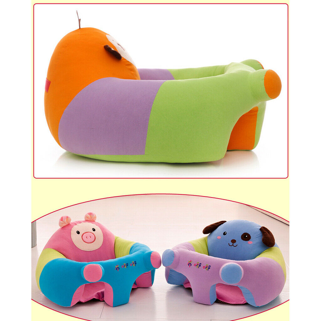 The baby seat small plush sofa chair Style 2-Monkey