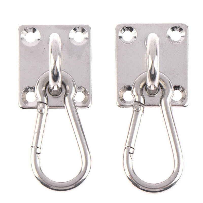 2Sets U-Shaped Hooks Stainless Steel Heavy Duty Multi-Function Hammock .CM Kt