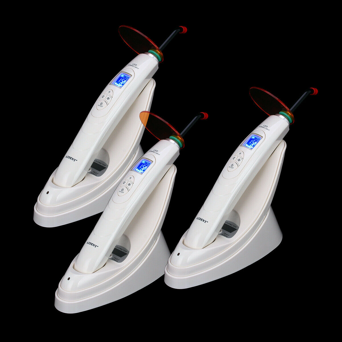 3X Dental Wireless Light Meter Lamp LED Curing Light AZDENT AZ688-2 2000mw/cm²
