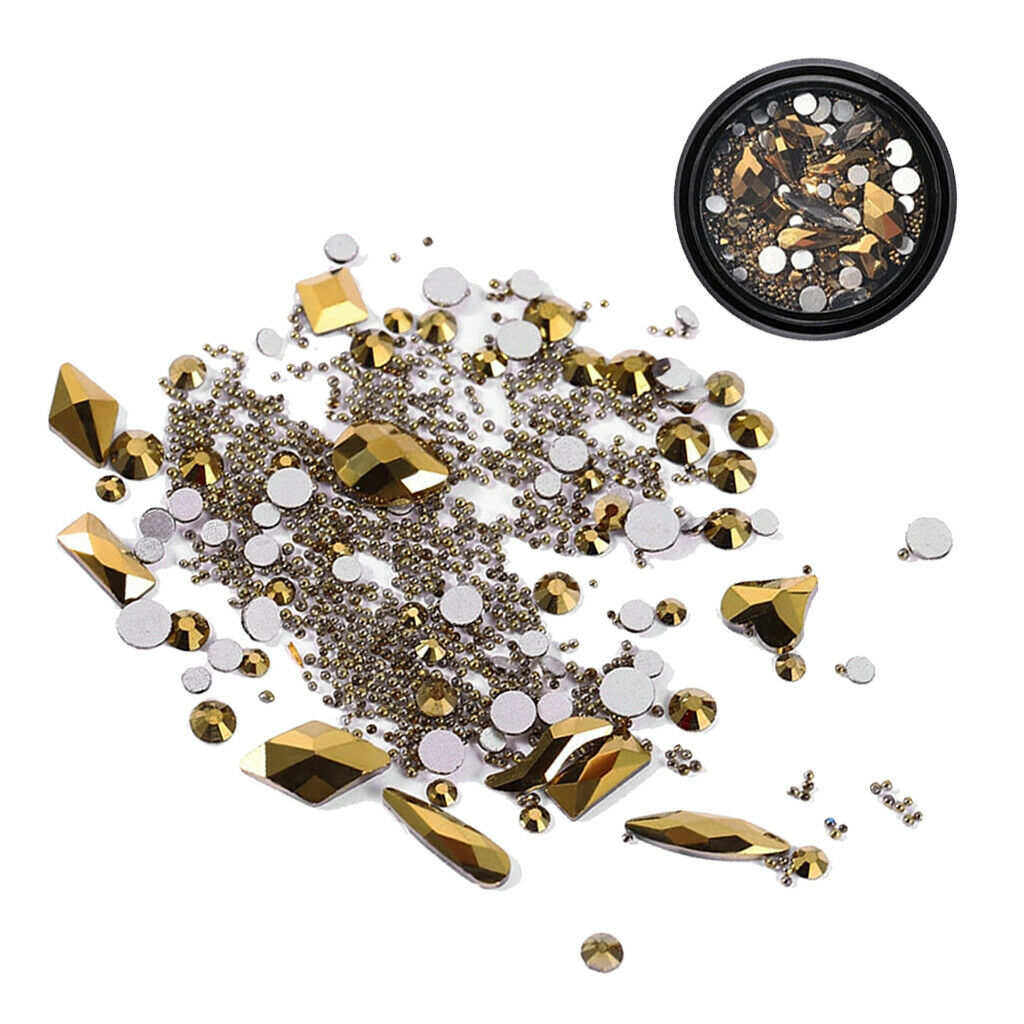 Mixed Crystal AB Nail Art Rhinestones Diamond Crystal Studs Beads for DIY 9