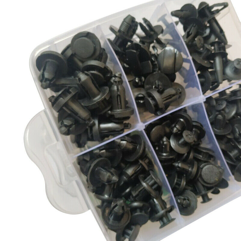 620PCS 24Sizes Plastic Auto Fasteners Car Bumper Fender Repair Parts Clip Solid