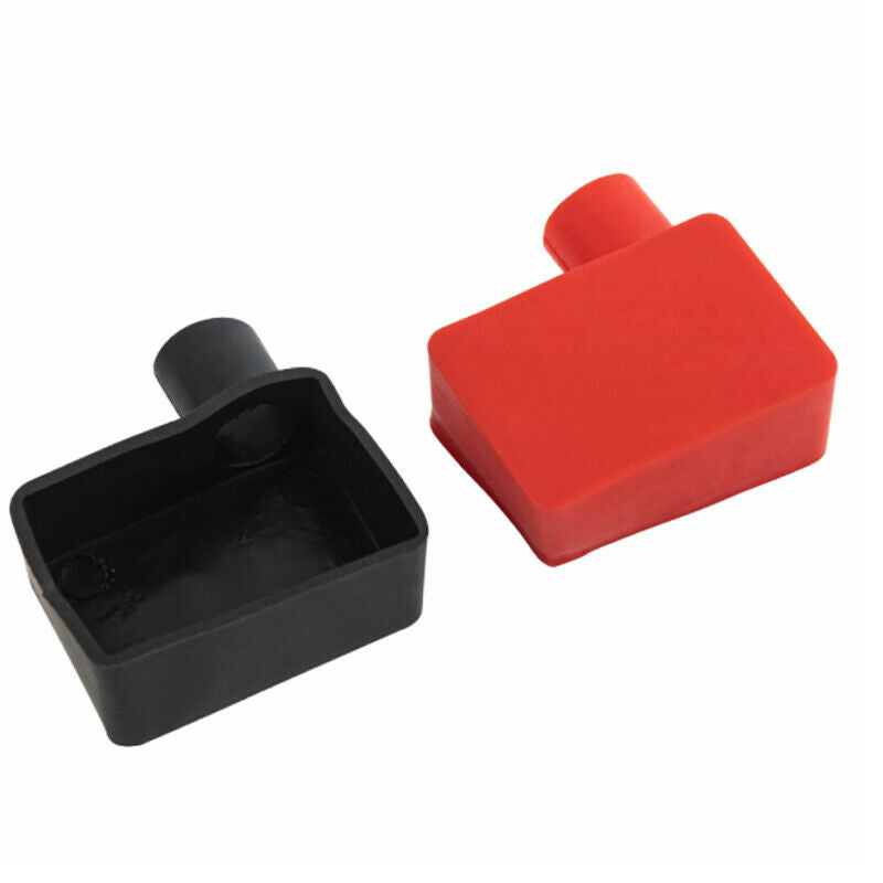 Pair of Rubber Car Battery Terminal Insulator Wire Connector Cap Cover Protector