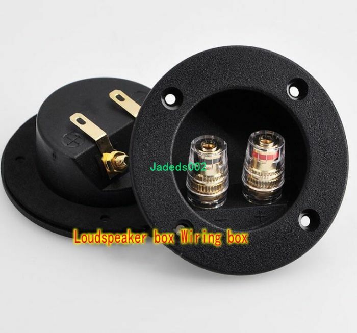 2pcs 2-way Speaker Copper terminal Audio accessories Wiring board Junction Box