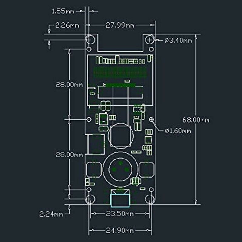 ESP32 Camera Module Fisheye Lens T-Camera 0.96 Inch OLED ESP32 WROVER PSRAM CaM5