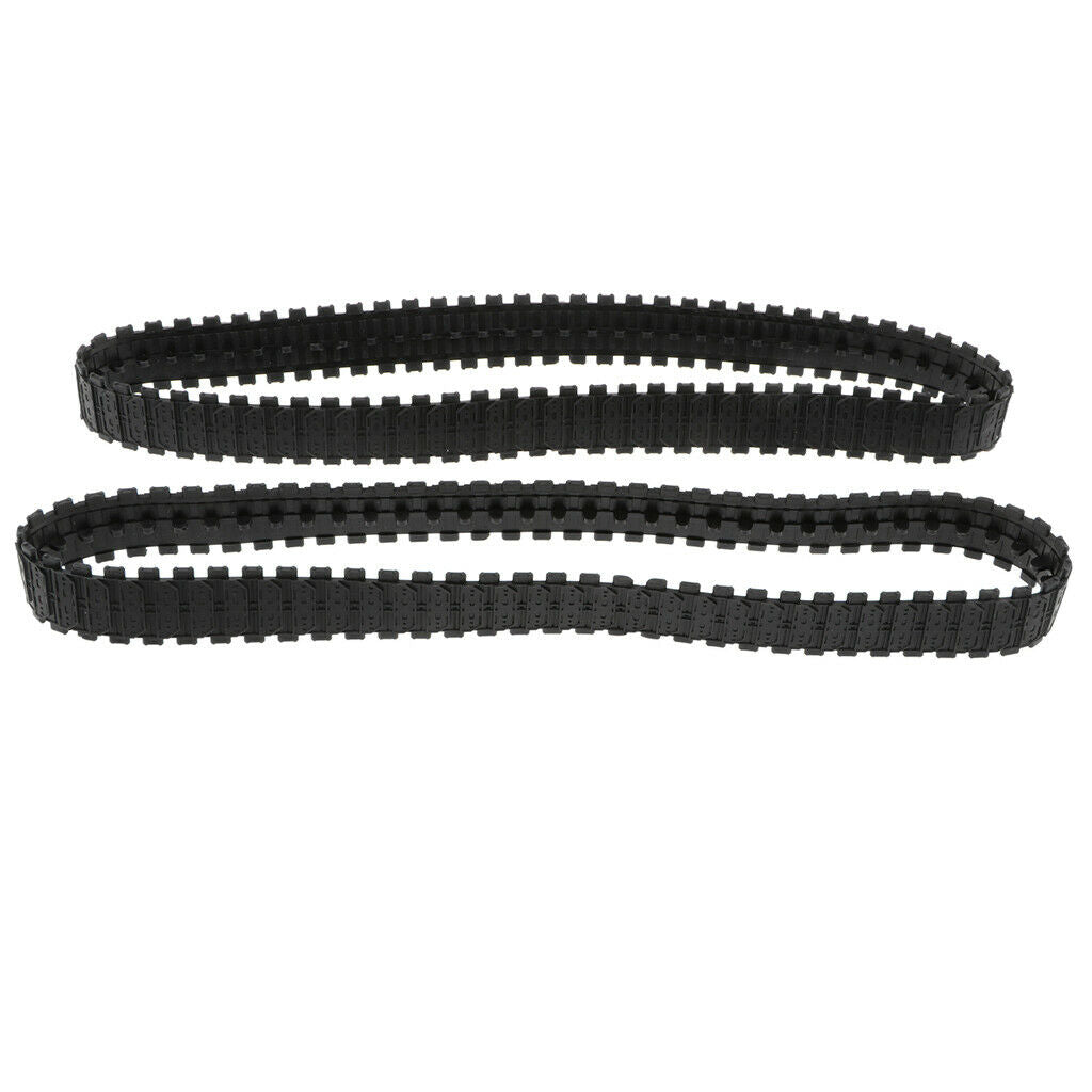 2 Pairs Of 66cm Rubber Tank Track For DIY Robot Replacement