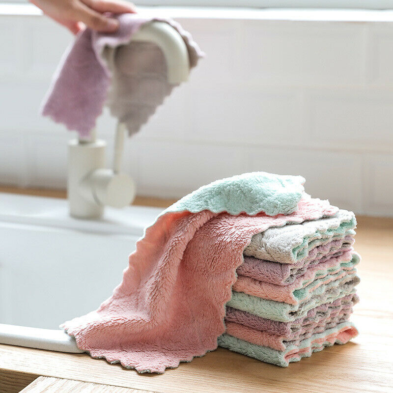 20 PACK Kitchen Towel Dish Cloth Super Absorbent Tea Towels 25x15cm Utopia Towel