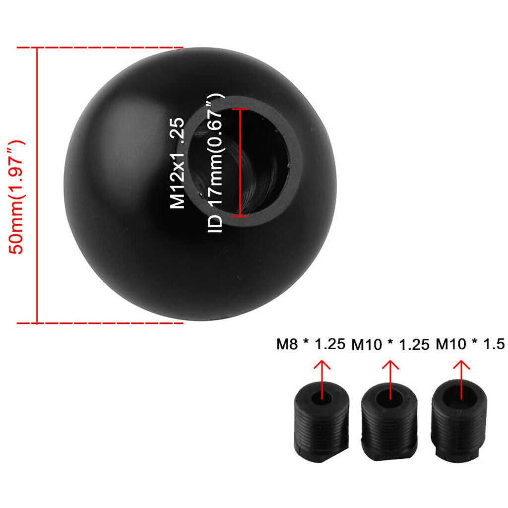 Shift Knobs, Aluminum Universal Round Car Shift Levers For Most