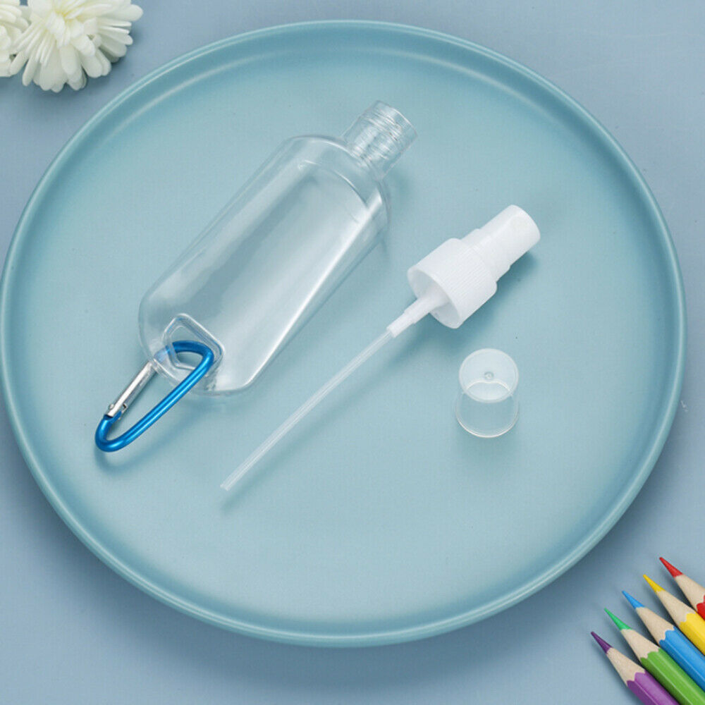 Portable Plastic Empty Bottles Hand Makeup Spray Containers Keychain Bottles