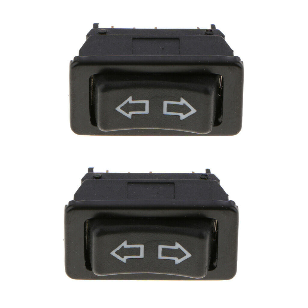 2pcs 5 Pin ON/Off Rocker Switch Holder for Automotive Car Power Window, Green
