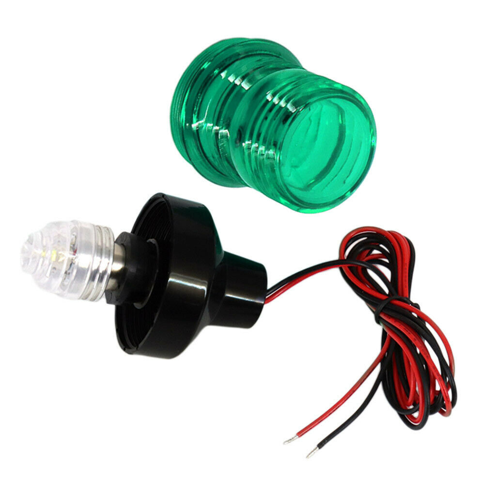 Waterproof Boat LED Navigation 12V/24V Green 360 Anchor Bow Warning Light