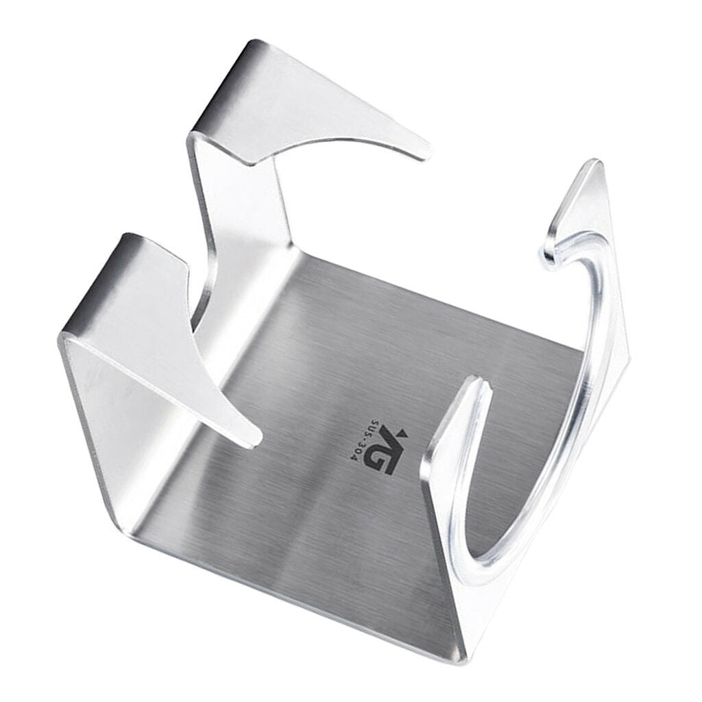 Razor Holder Shaver Storage Rack Hook with Self Adhesive Gum Stainless Steel