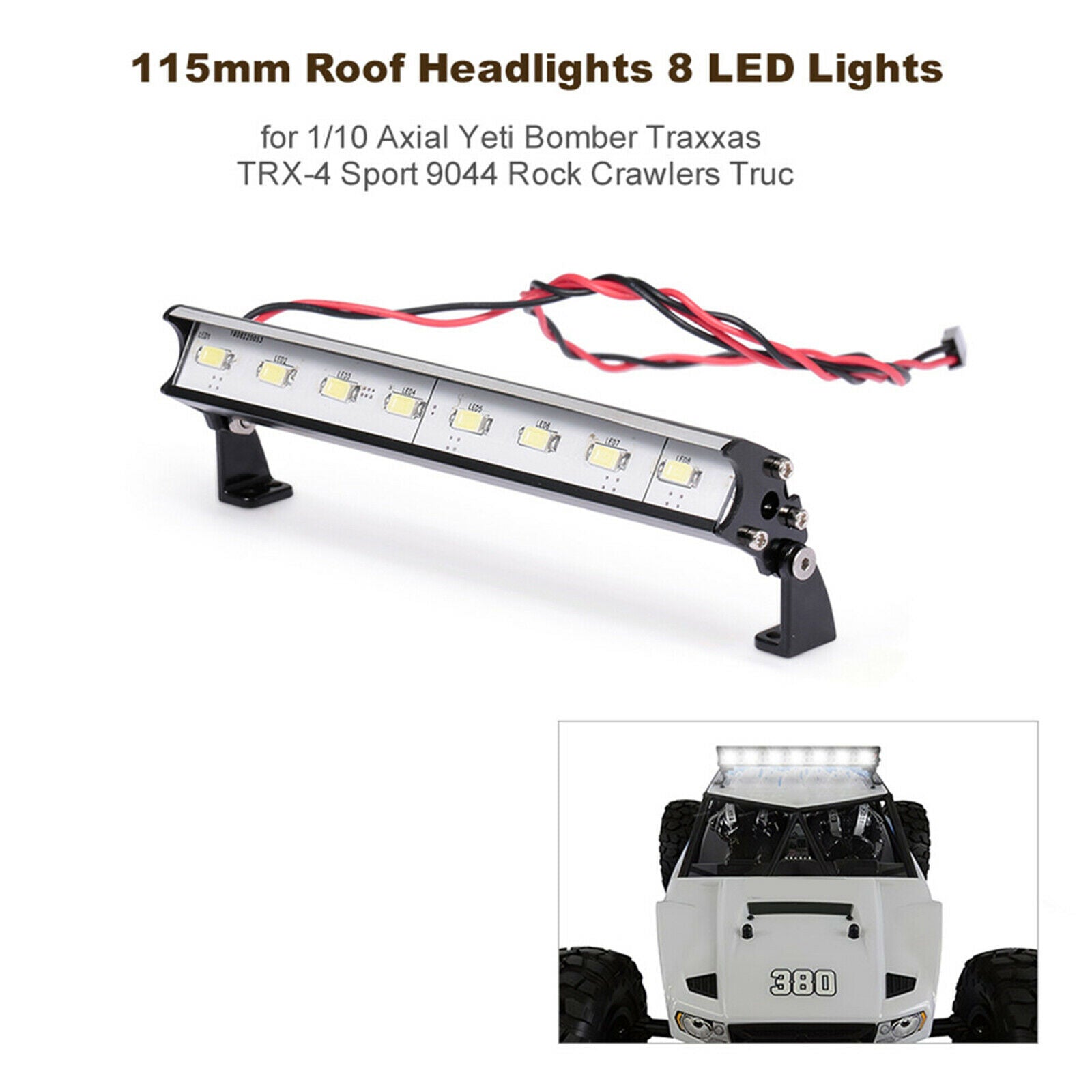 RC Roof Headlights for Axial Bomber  TRX4 Sport 9044 Car Accessories