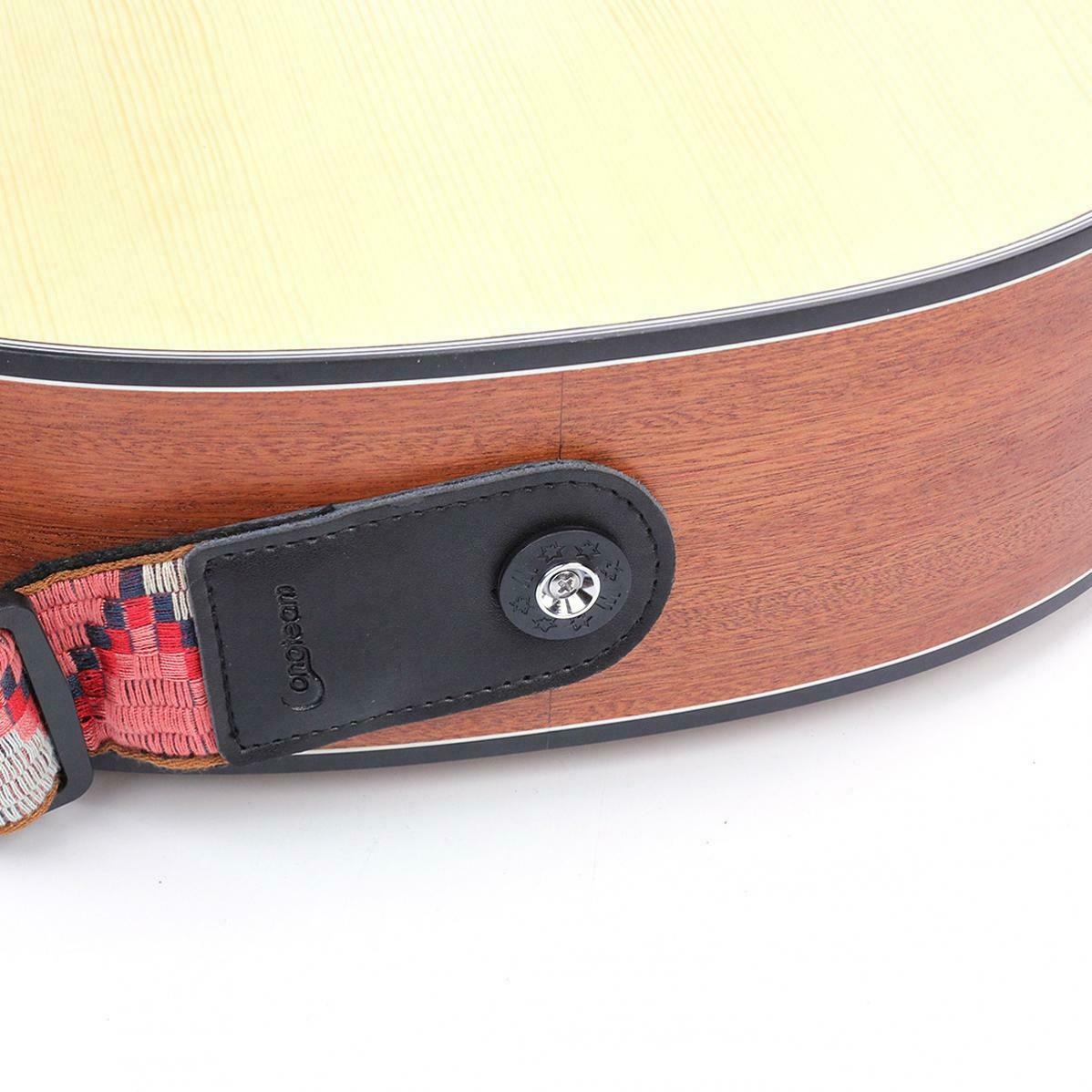 2pcs Non Slip Guitar Strap Buckles Ukulele Anti Falling Rubber Cushion Strap