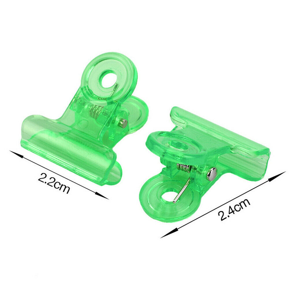 40pcs Pro Acrylic Nail Clip UV Gel Remover Wrap Tool Reusable Multicolor