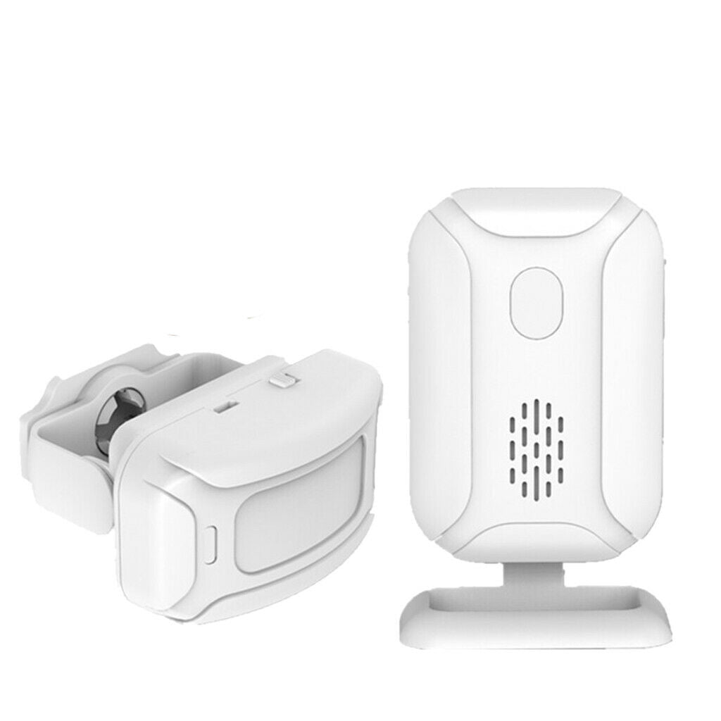 2-in-1 Welcome Chime Doorbell Wireless Monitor Sensor Detector Entry Alarm