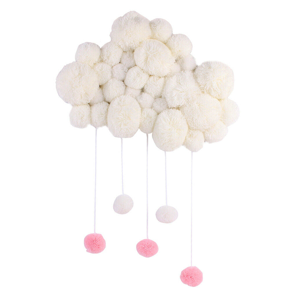 2pcs Baby Kids Room Nursery Home Cloud Raindrop Wall Mural Decor
