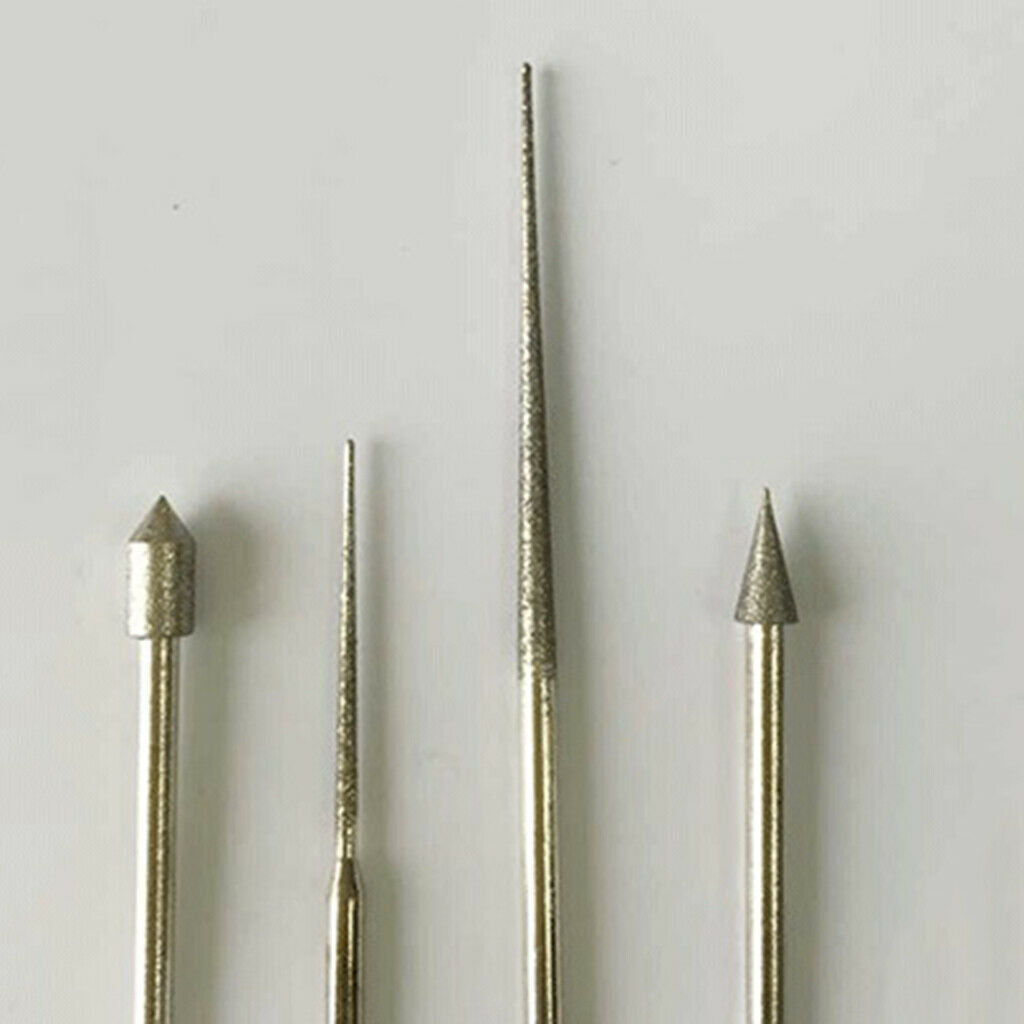 4pcs 3mm Shank Polishing Grinding Tips Rotary Tool Polisher Jewelry