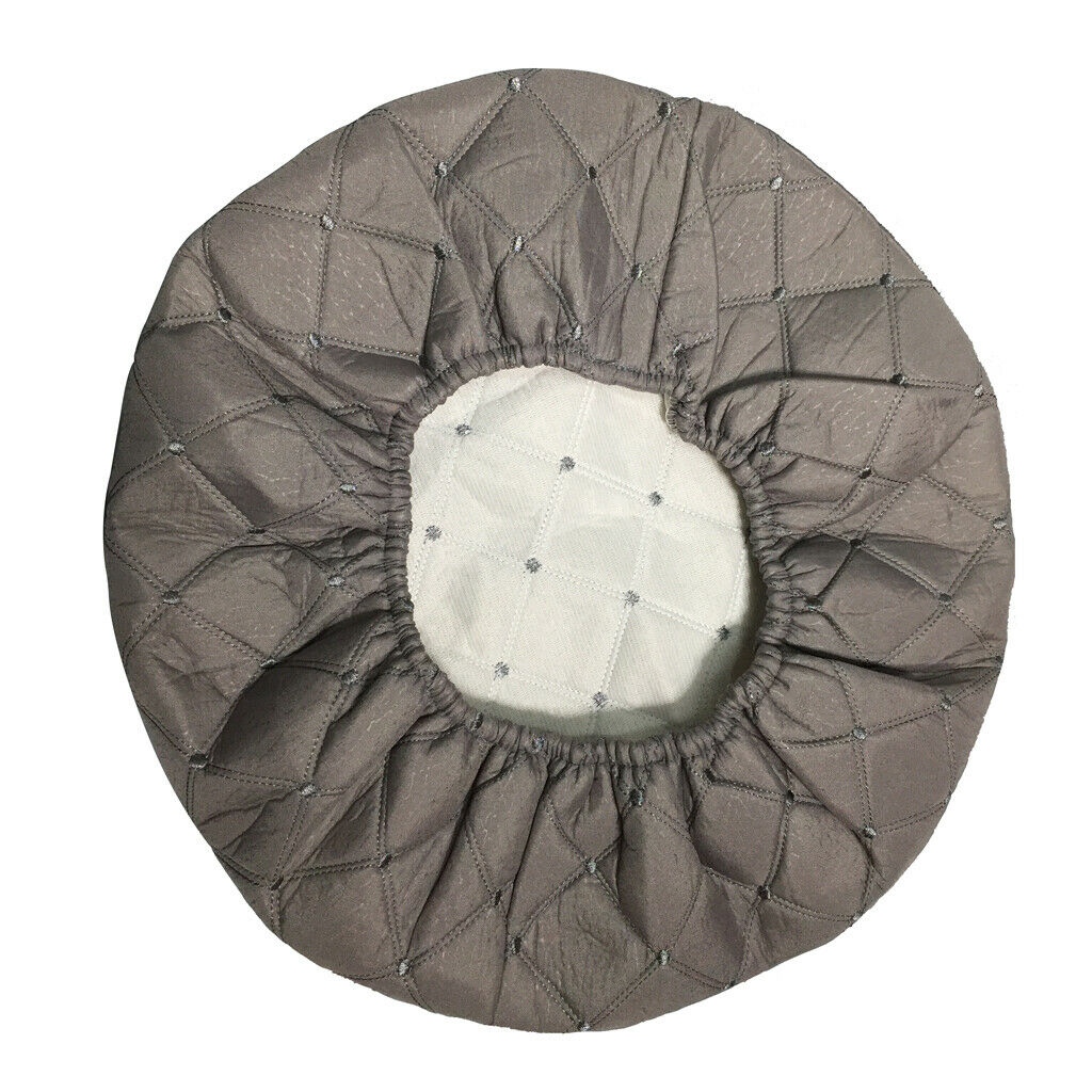 2pcs Gray 10x35cm Elastic Round Bar Stool