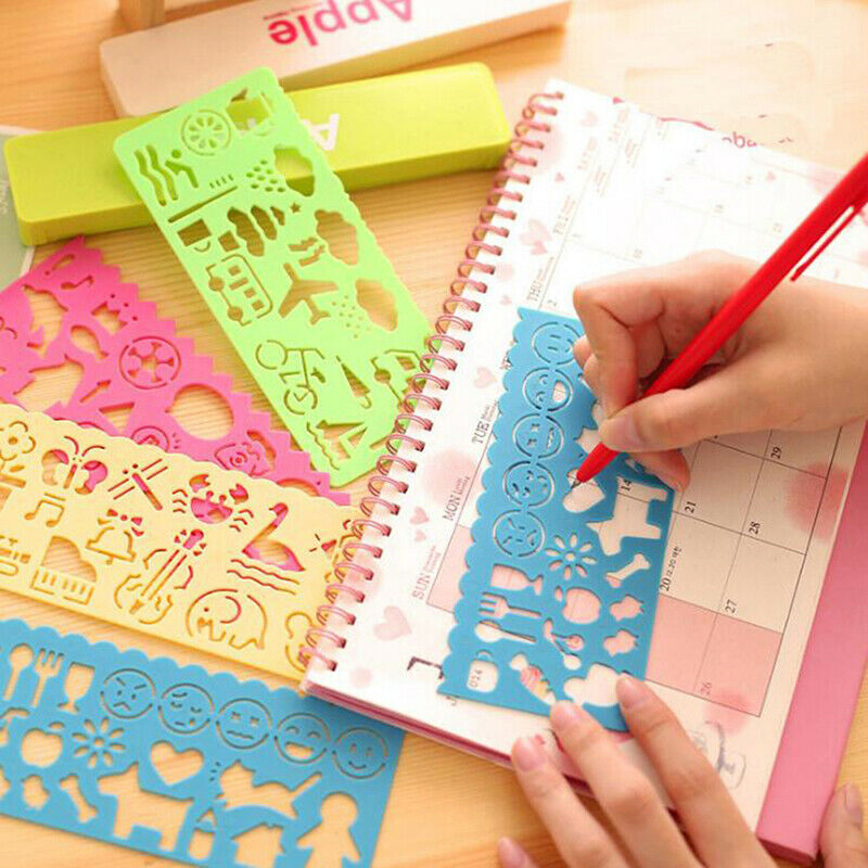 5Pcs Multifunctional Student Stationery Cute Drawing Cartoon Art Painting.l8