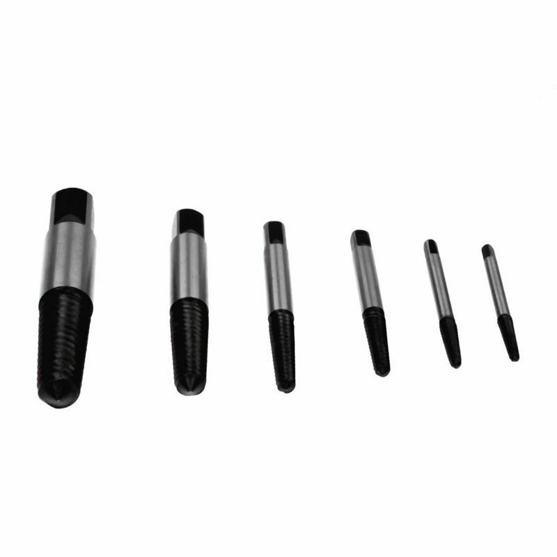 6 Pcs Hardware Tool Screw Bolt Nut Extractor Remover Tools Set W5Q9Q9
